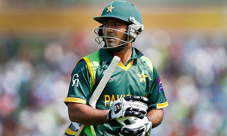 Asad Shafiq in action for Pakistan.