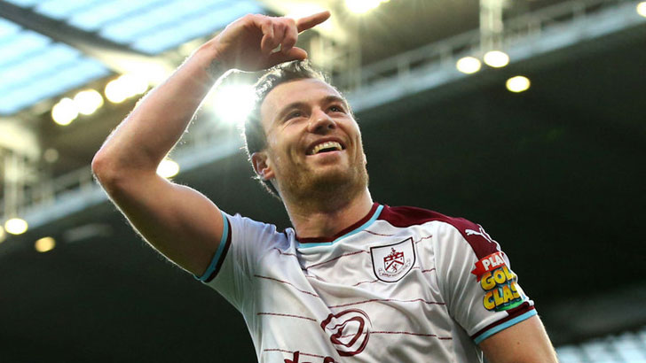 Burnley striker Ashley Barnes