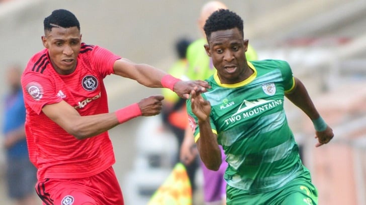 Talent Chawapiwa in action for Baroka FC.