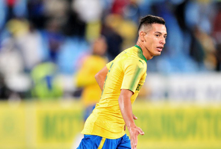 Gaston Sirino in action for Mamelodi Sundowns.