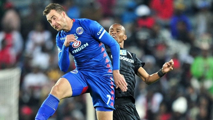 Bradley Grobler in action for SuperSport United.