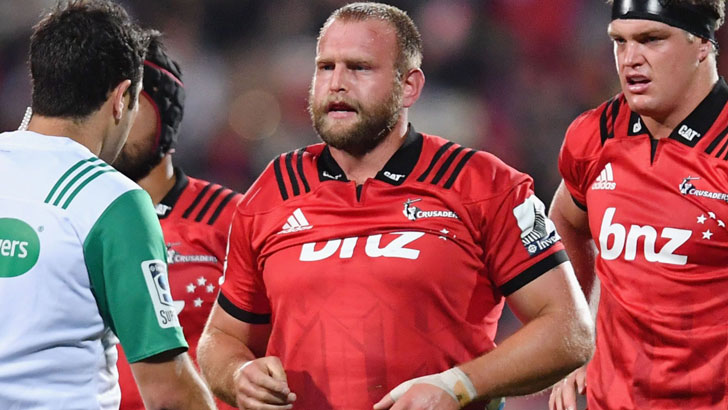 Joe Moody in action for Crusaders