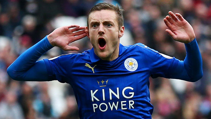 Leicester striker Jamie Vardy