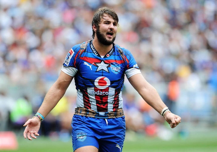 Lood de Jager in action for Bulls.