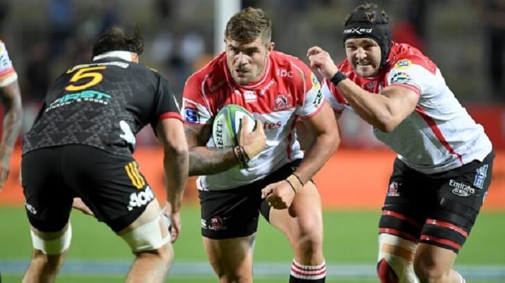 Malcolm Marx in action for Lions.