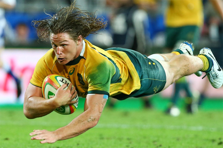 Michael Hooper in action for Australia