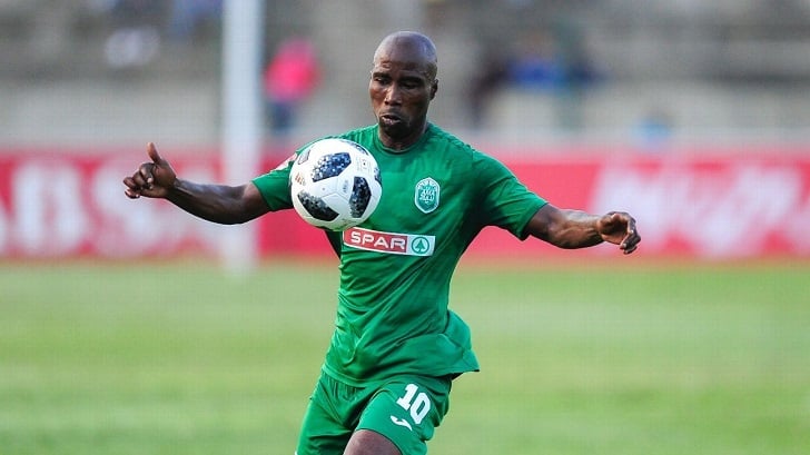 Siyabonga Nomvethe in action for AmaZulu.