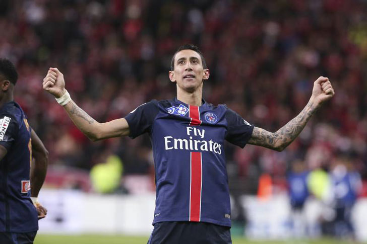 PSG forward Angel Di Maria