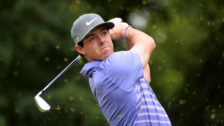 Rory McIlroy in action