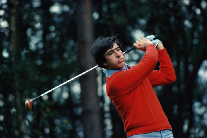 Seve Ballesteros in action