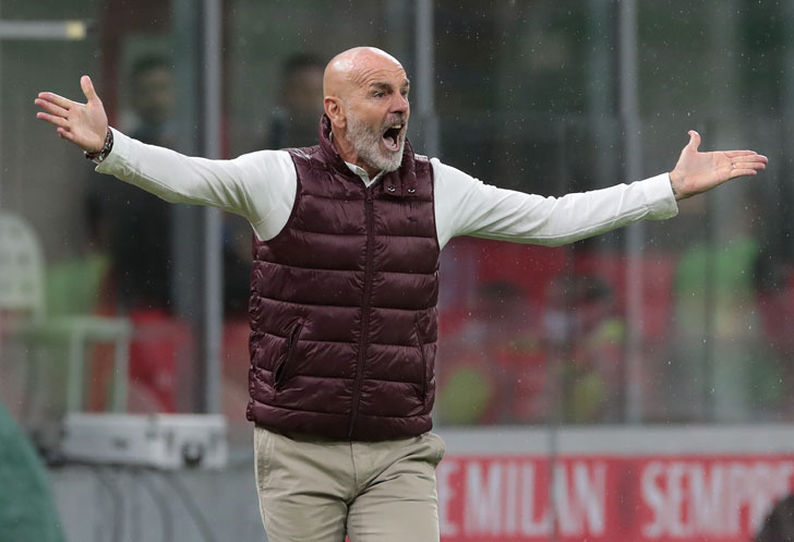 Milan manager Stefano Pioli