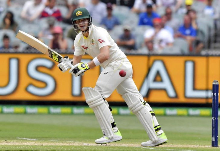 Steve Smith in action for Australia.