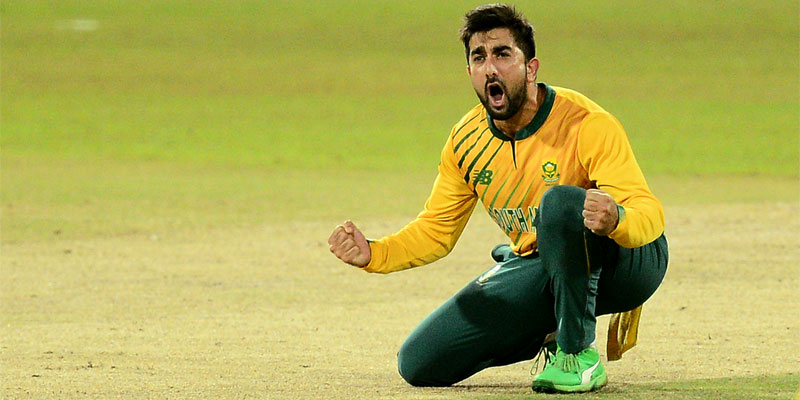 Tabraiz Shamsi of South Africa