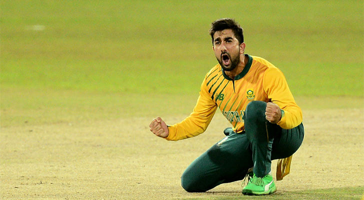 Tabraiz Shamsi of South Africa