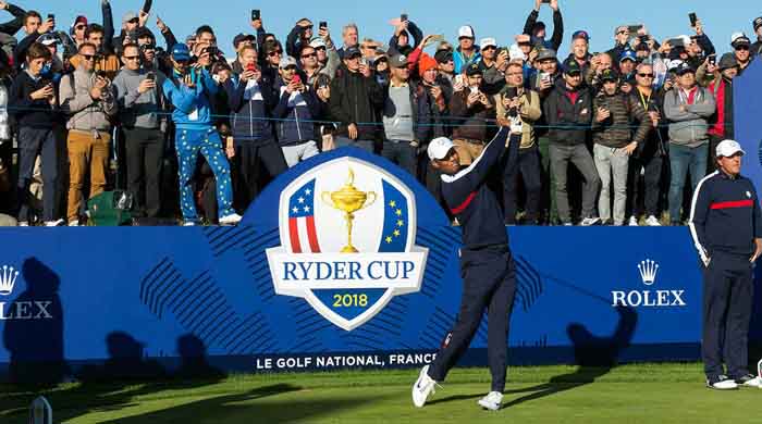 Tiger Woods at the Ryder Cup