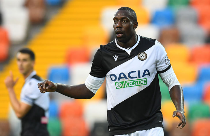 Udinese forward Stefano Okaka