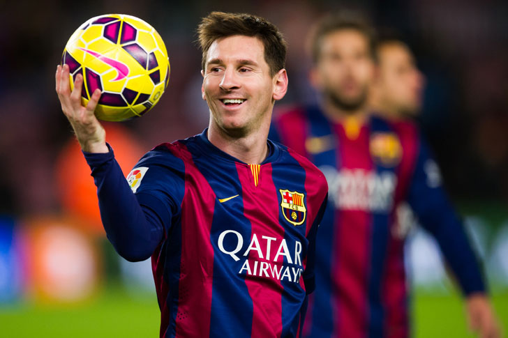 Lionel Messi of Barcelona